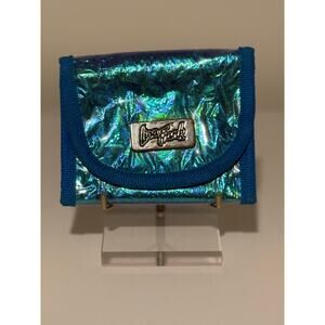 Rare Vintage Lisa Frank iridescent Y2K flower wallet